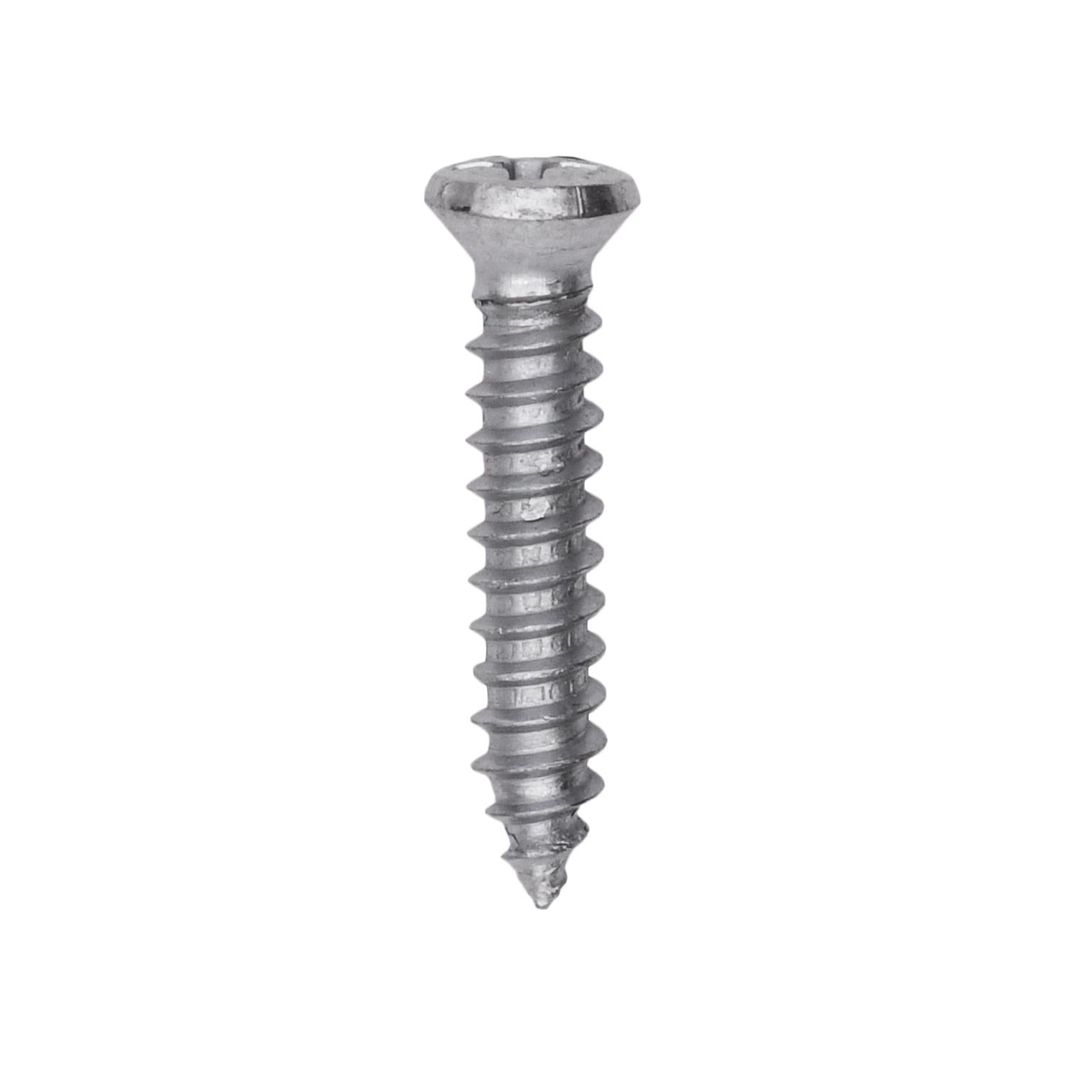Phillips Oval Tapping Screw 8 x 7/8" Zinc #6 Head