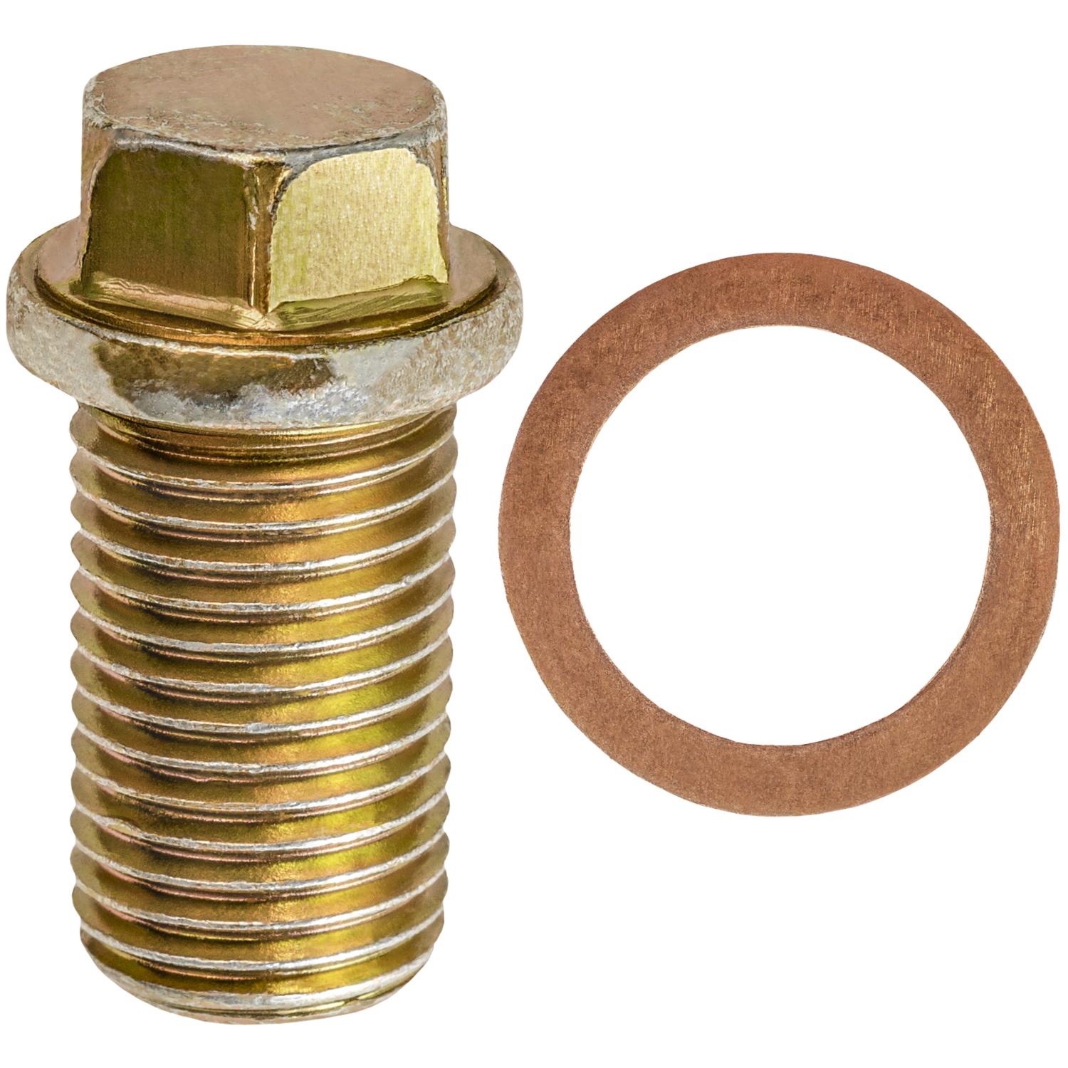 Oil Drain Plug with Gasket M14-1.5 Threads Zinc