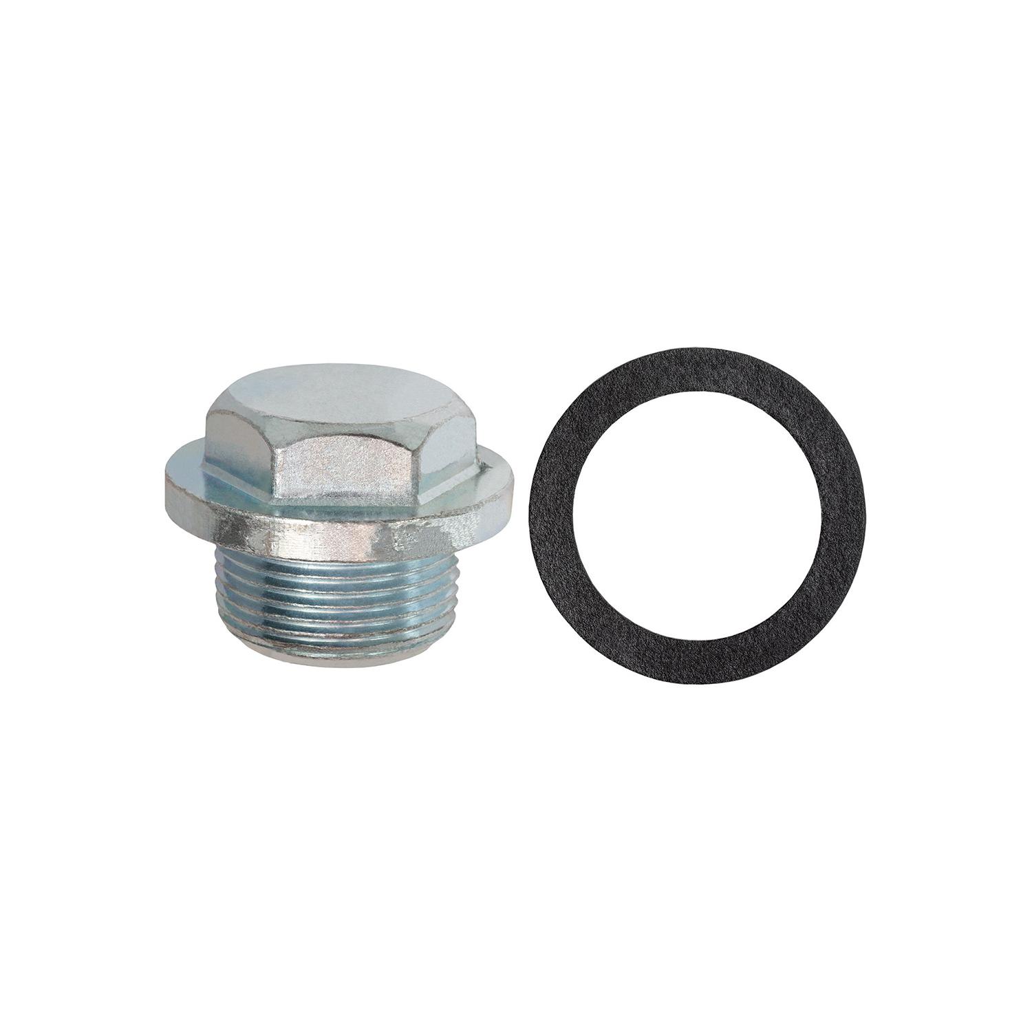Oil Drain Plug with Gasket M25-1.5 Threads Zinc