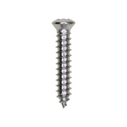 Phillips Oval Tapping Screw 10 x 1" Chrome #6 Head