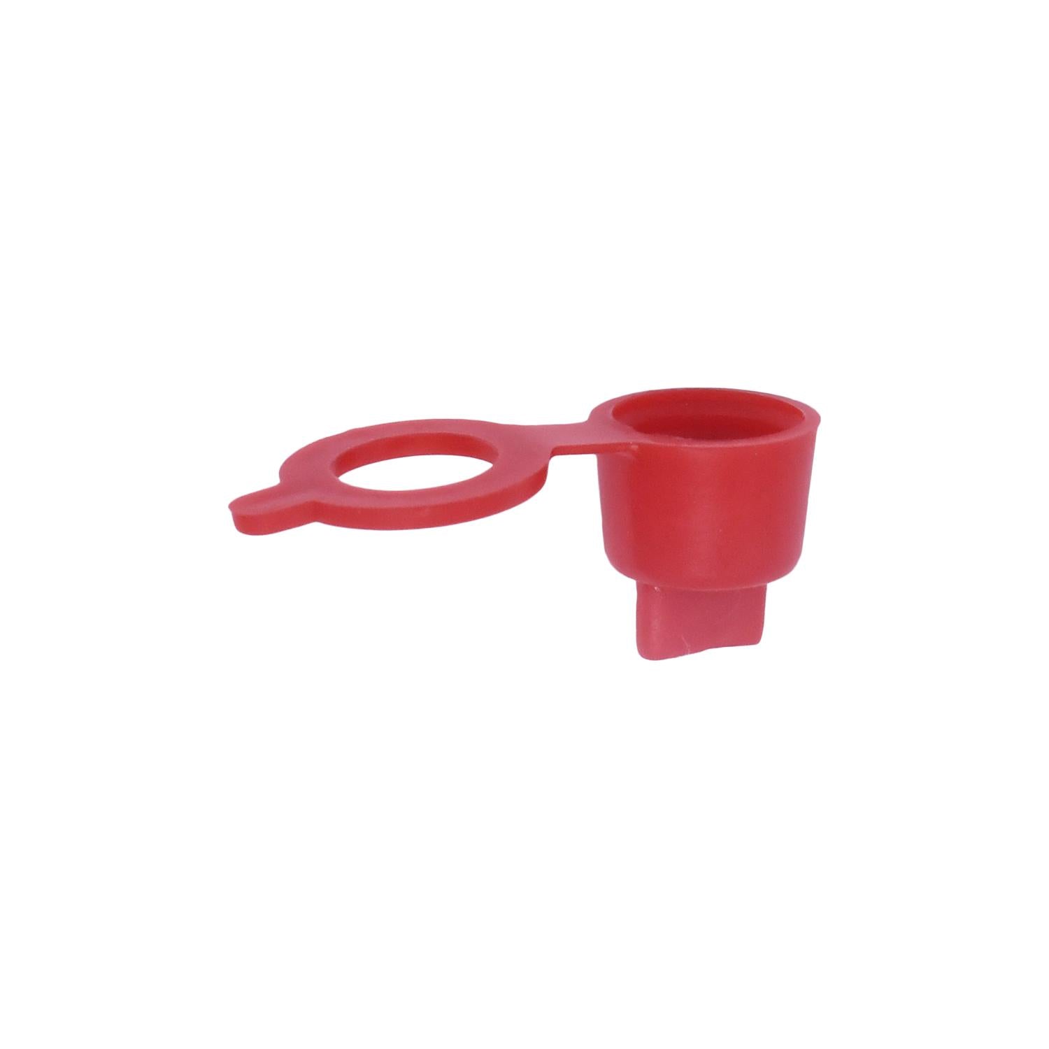 Grease Fitting Cap Red Polyethylene
