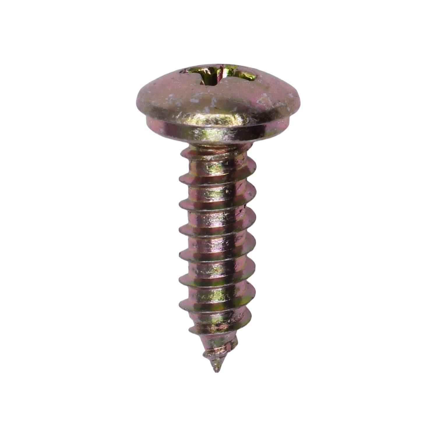 BMW License Plate Screw M4.8 x 16mm Zinc Yellow