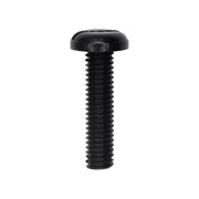 M6-1.0 x 25mm Black Nylon License Plate Screw