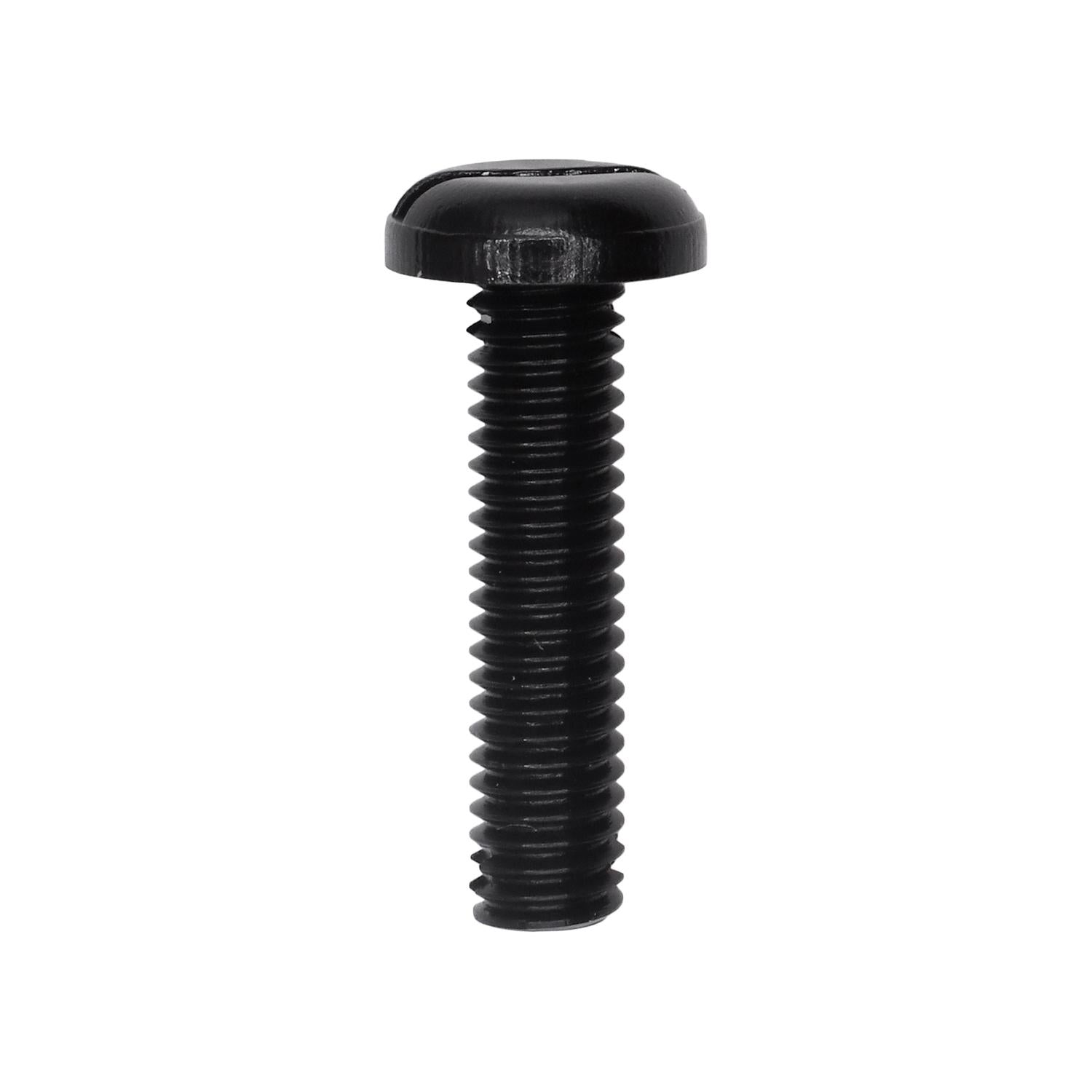 M6-1.0 x 25mm Black Nylon License Plate Screw
