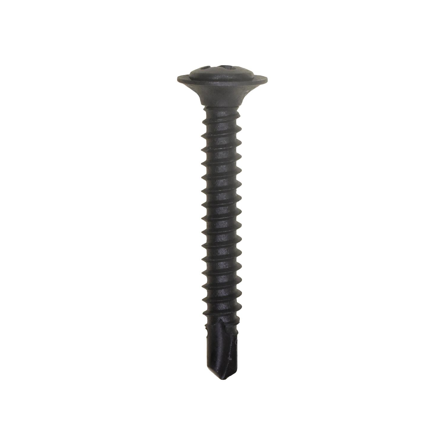 Phillips Oval Head Sems Teks Tapping Screw 8 x 1-1/4" Phosphate