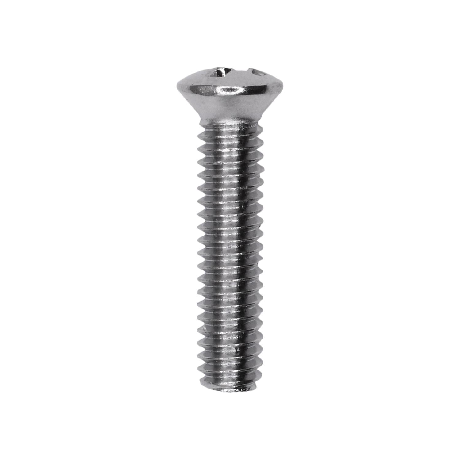 Phillips Oval Head Machine Screw 8-32 x 3/4" Chrome