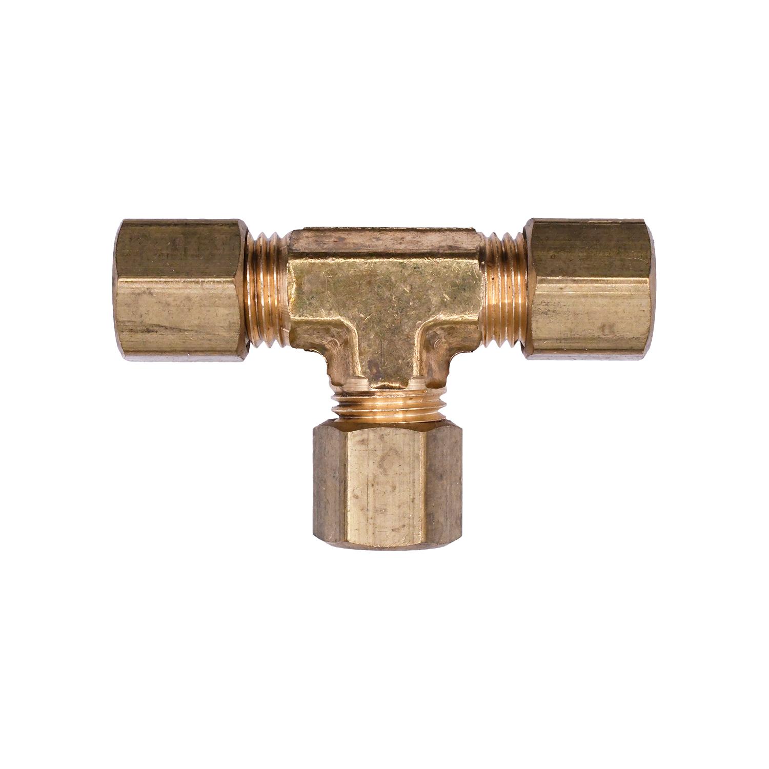 Brass Compression Union Tee 3/16" Tube Size