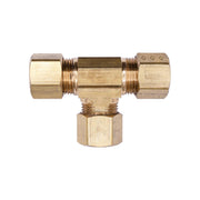 Brass Compression Union Tee 3/8" Tube Size