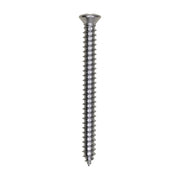 Phillips Oval #6 Head Tapping Screw 8 x 1-3/4" Chrome Ab