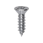 Phillips Flat Head Tapping Screw 6 x 1/2" Zinc Ab