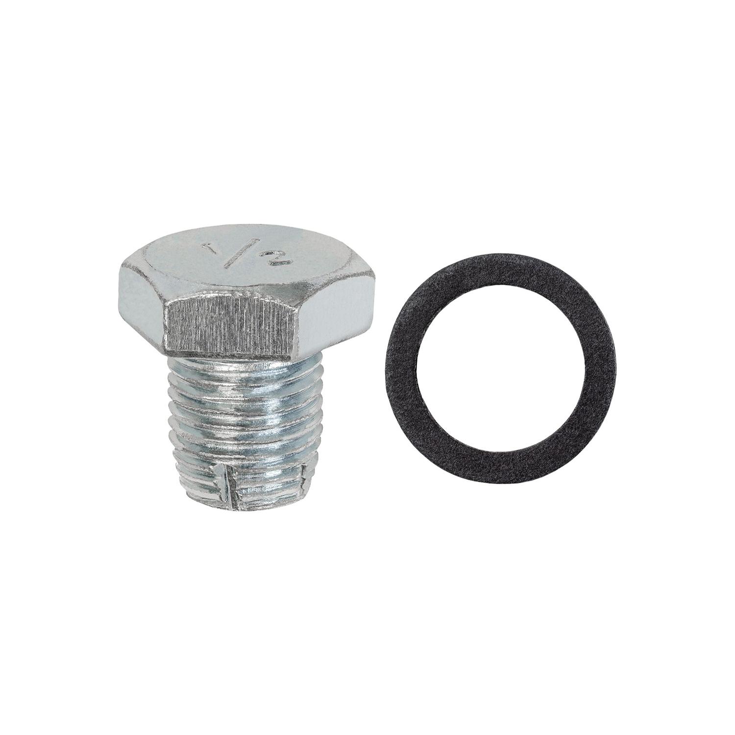 Oil Drain Plug with Gasket Single Oversize 1/2"-20