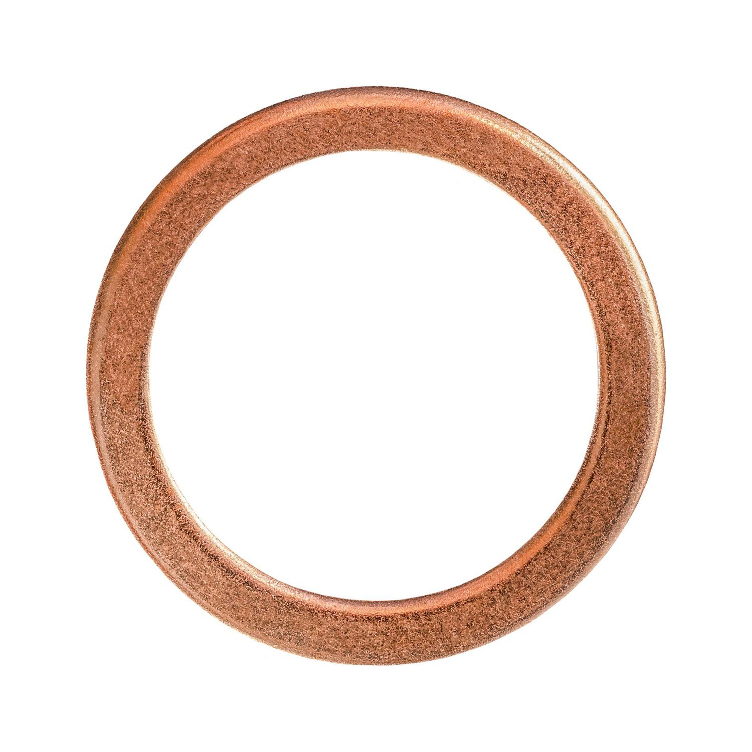 Copper Oil Drain Plug Gasket 20mm Inside Diameter.