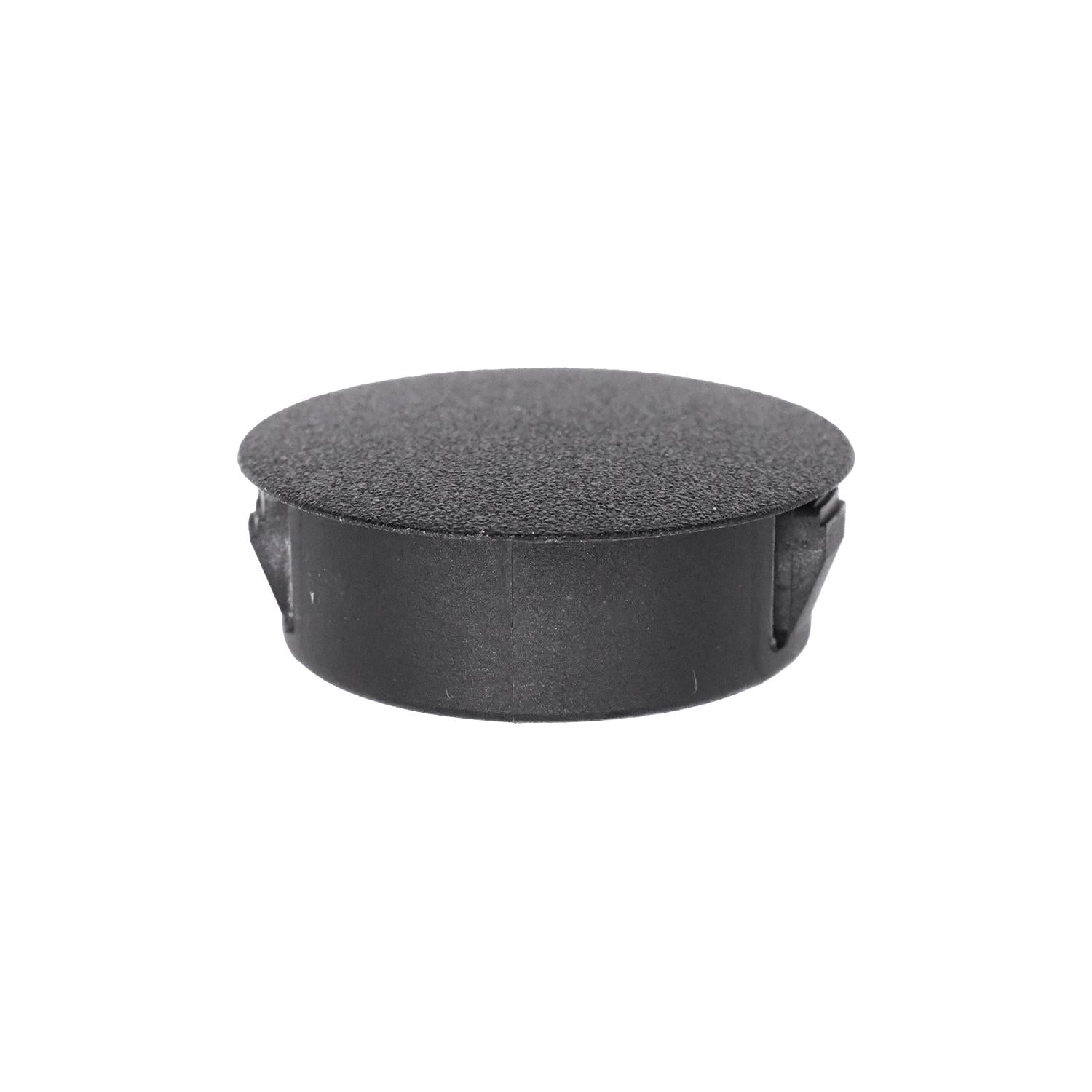 Black Nylon Locking Hole Plug 1-3/32" Hole Diameter.