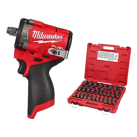 Impact Wrench Kit, 12 V DC, Square