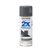 General Purpose Spray Paint, Dark Gray, Gloss, Solvent, 12 Oz