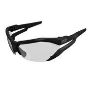 Type-V, Safety Glasses, Anti-Fog & Anti-Scratch, Clear Lens, Black Frame, Full-Frame