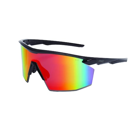 PMXSPEC, Safety Glasses, Anti-Fog, Spectrum Mirror Lens, Black Frame