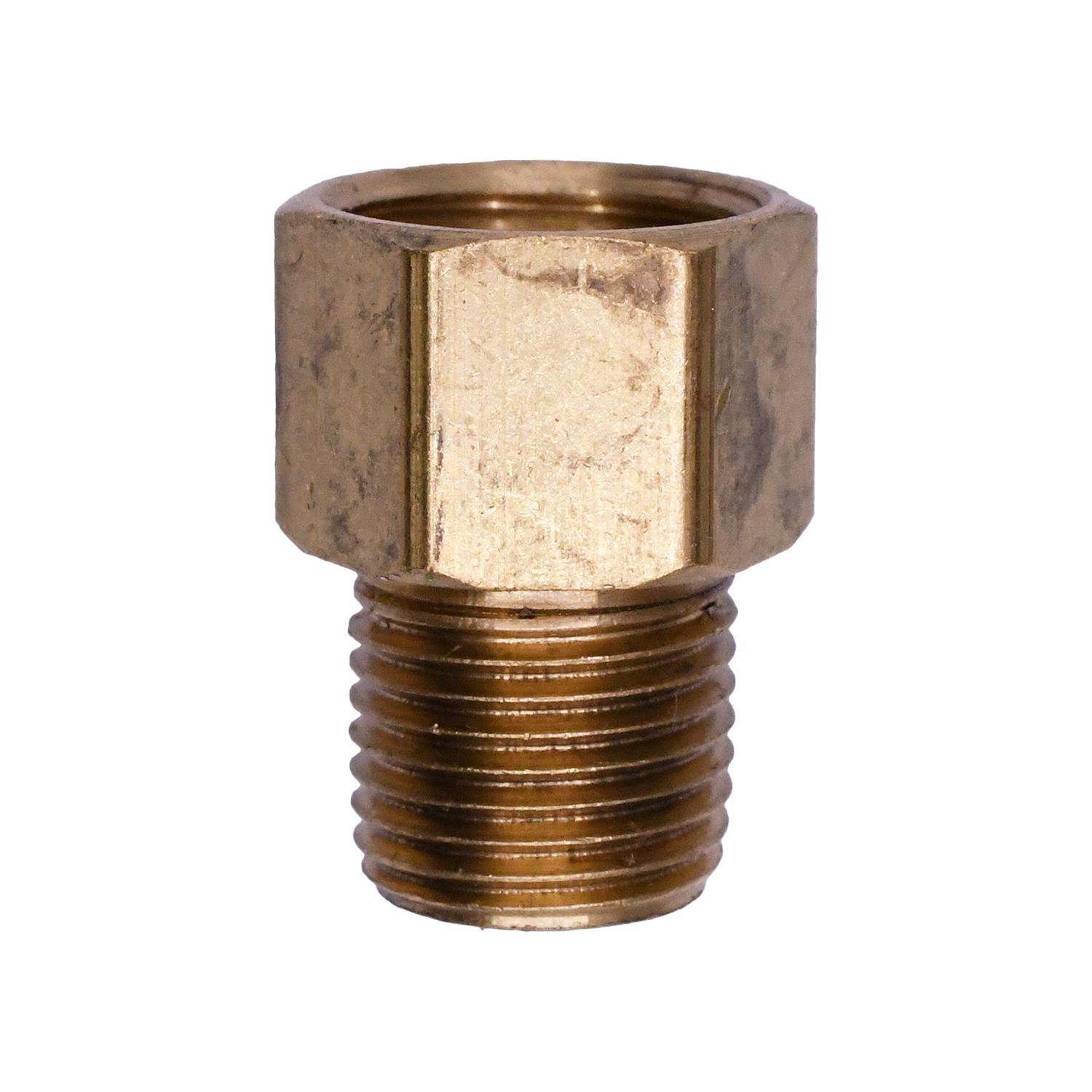 Brass Threaded Sleeve Double Compression Male Connector 1/4" Tube Size 1/8" Npt Threads