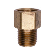 Brass Threaded Sleeve Double Compression Male Connector 1/4" Tube Size 1/8" Npt Threads