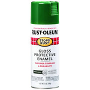Spray Paint, Hunter Green, Gloss, Solvent, 12 oz.