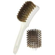 Brass Bristle Brush, Plastic Long Handle