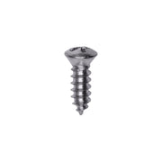 Phillips Oval #6 Head Tapping Screw 8 x 1/2" Chrome