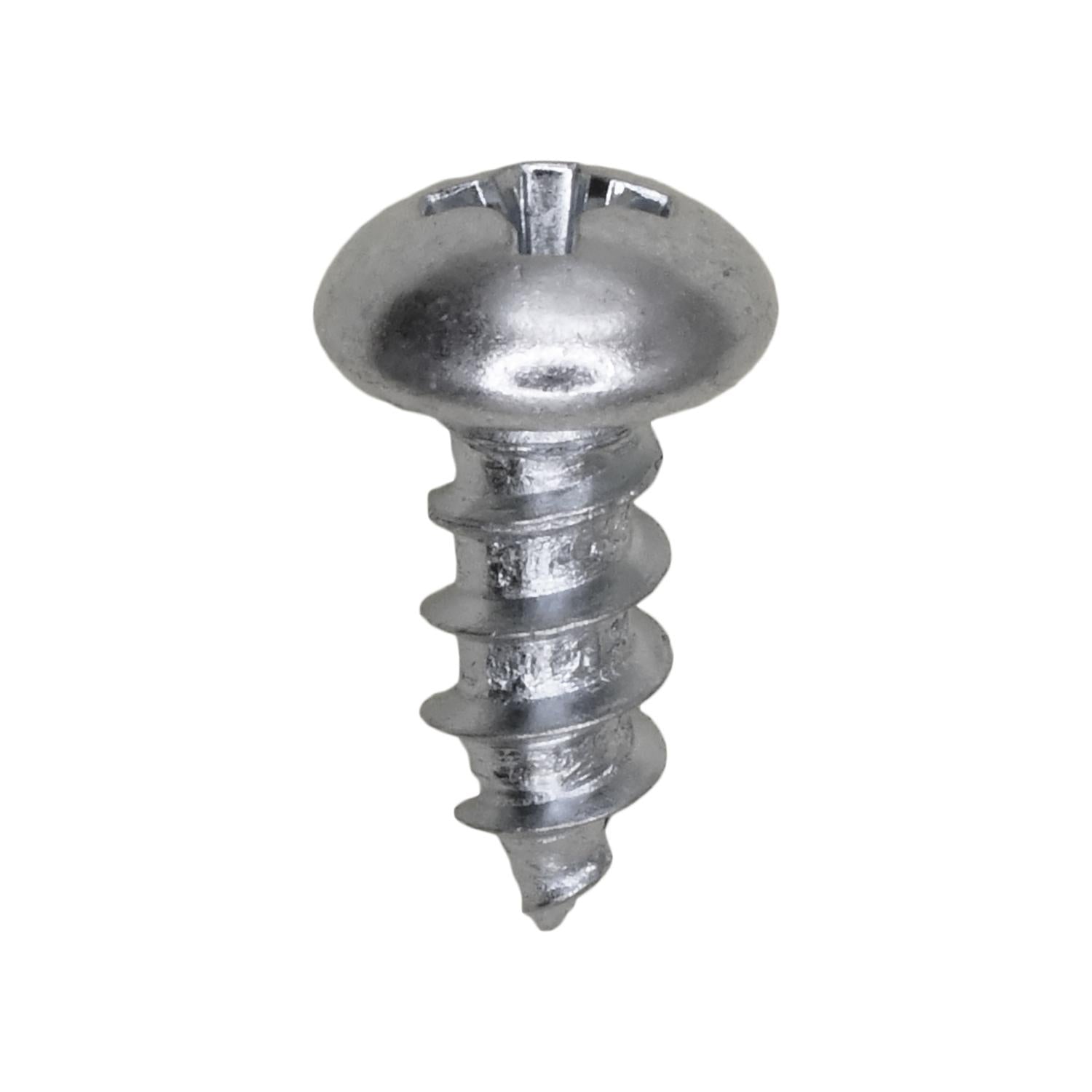 Phillips Round Head Tapping Screw 10 x 1/2" Zinc