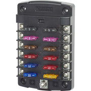 5034 ST Blade Fuse Block w/out Cover - 12 Circuit w/out Negative Bus