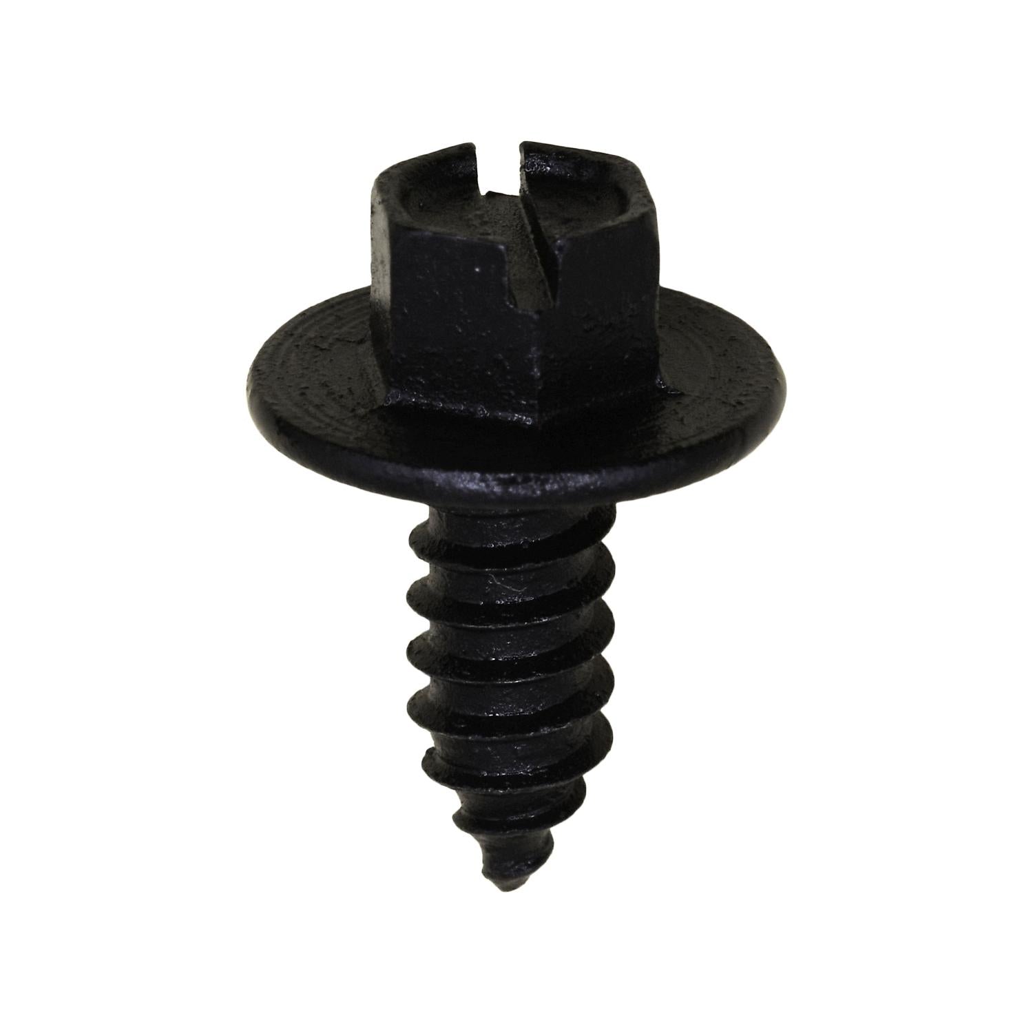 Slotted Hex Washer Head License Plate Screw #14 x 5/8"
