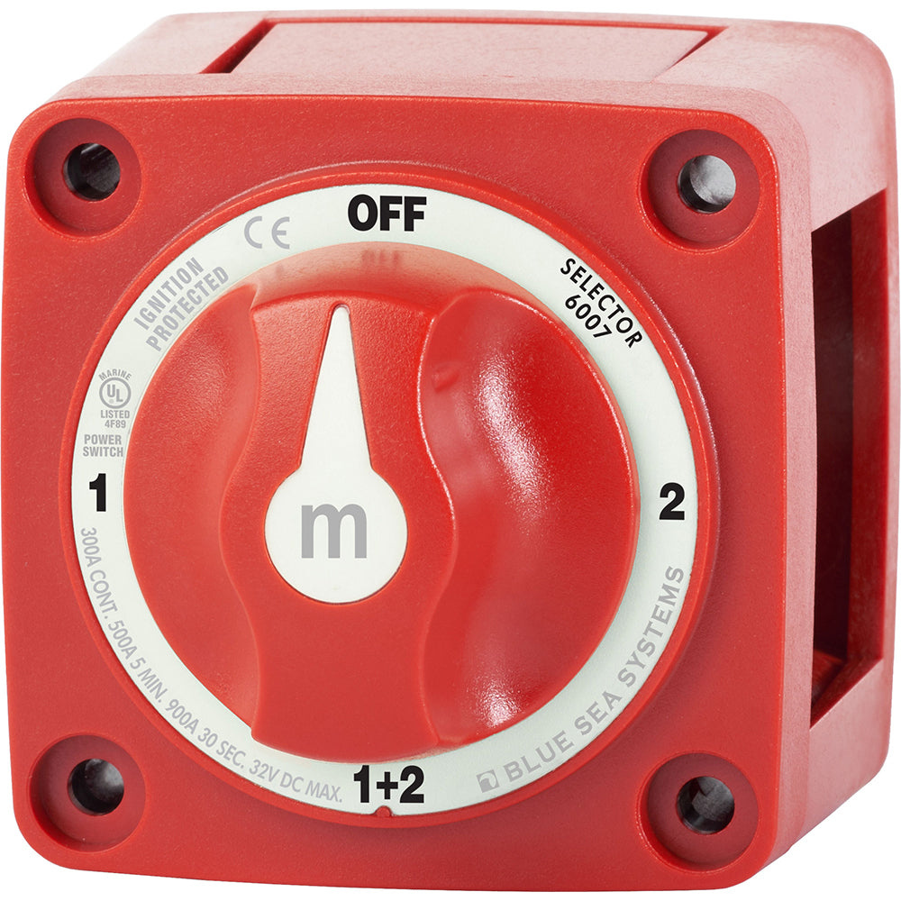 6007 m-Series (Mini) Battery Switch Selector Four Position Red