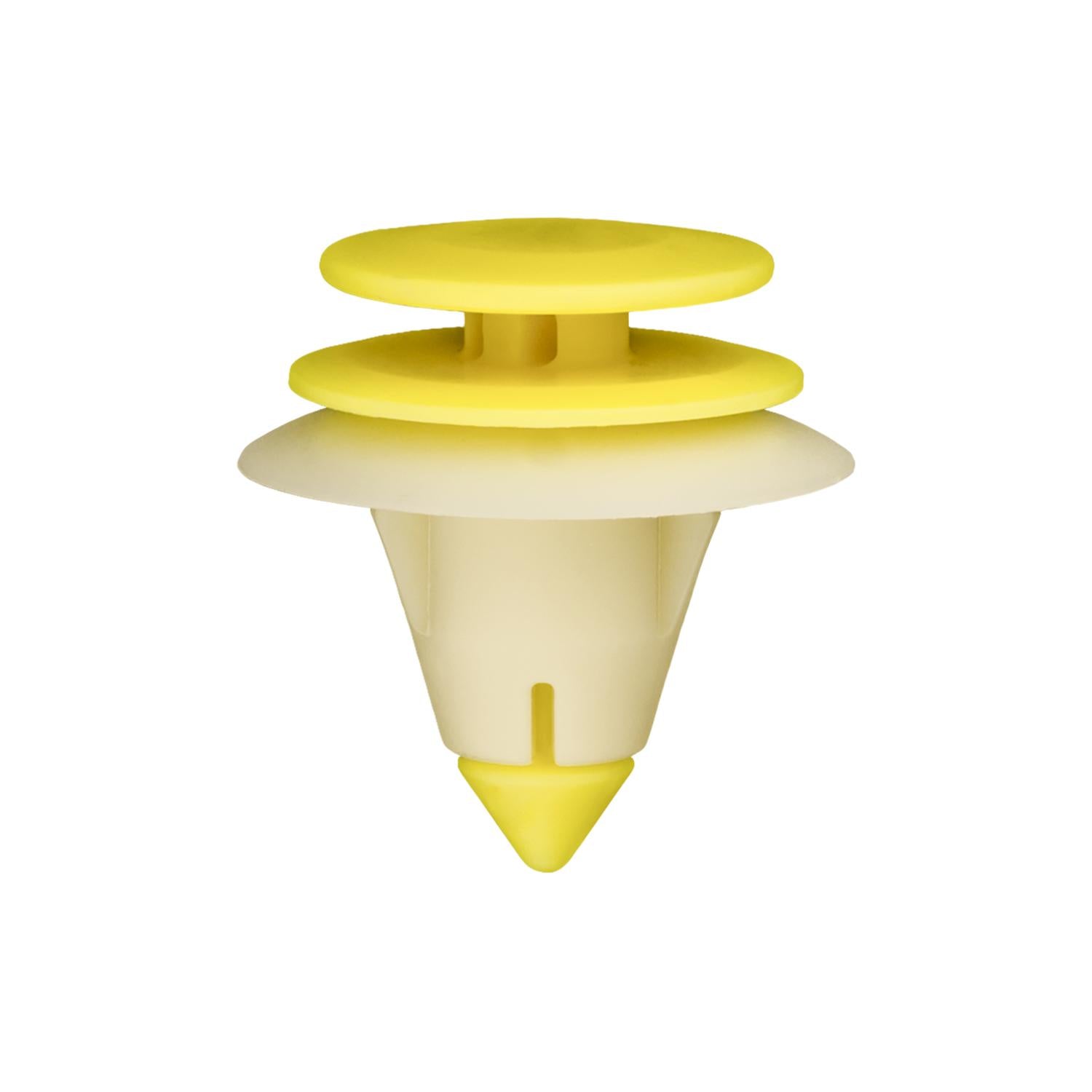 Door Trim Panel Retainer Yellow And White Nylon
