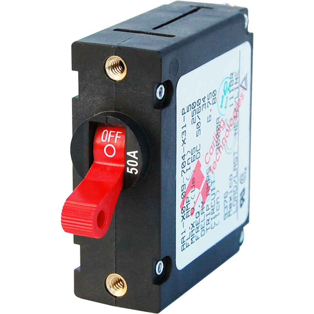 7229 AC / DC Single Pole Magnetic World Circuit Breaker - 50 Amp