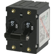7349 A-Series Double Pole Toggle - 32A - Black