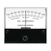 8253 DC Zero Center Analog Ammeter - 2-3/4" Face, 100-0-100 Amperes DC