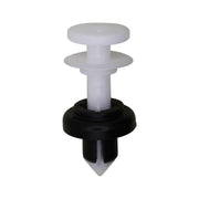 Honda Push Type Retainer - Black And White Nylon