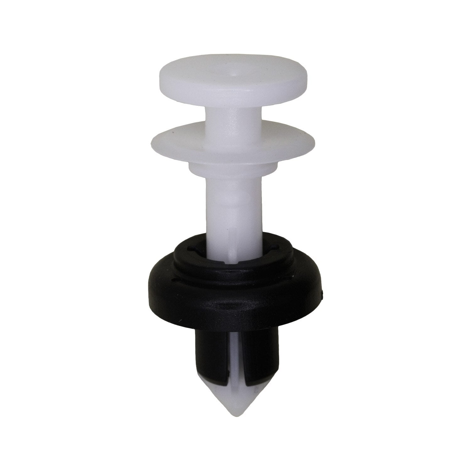 Honda Push Type Retainer - Black And White Nylon