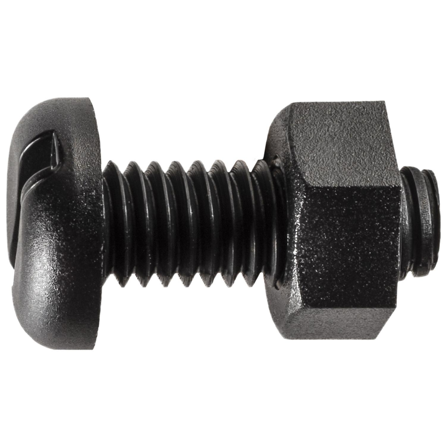 Black Nylon License Plate Screw And Nut