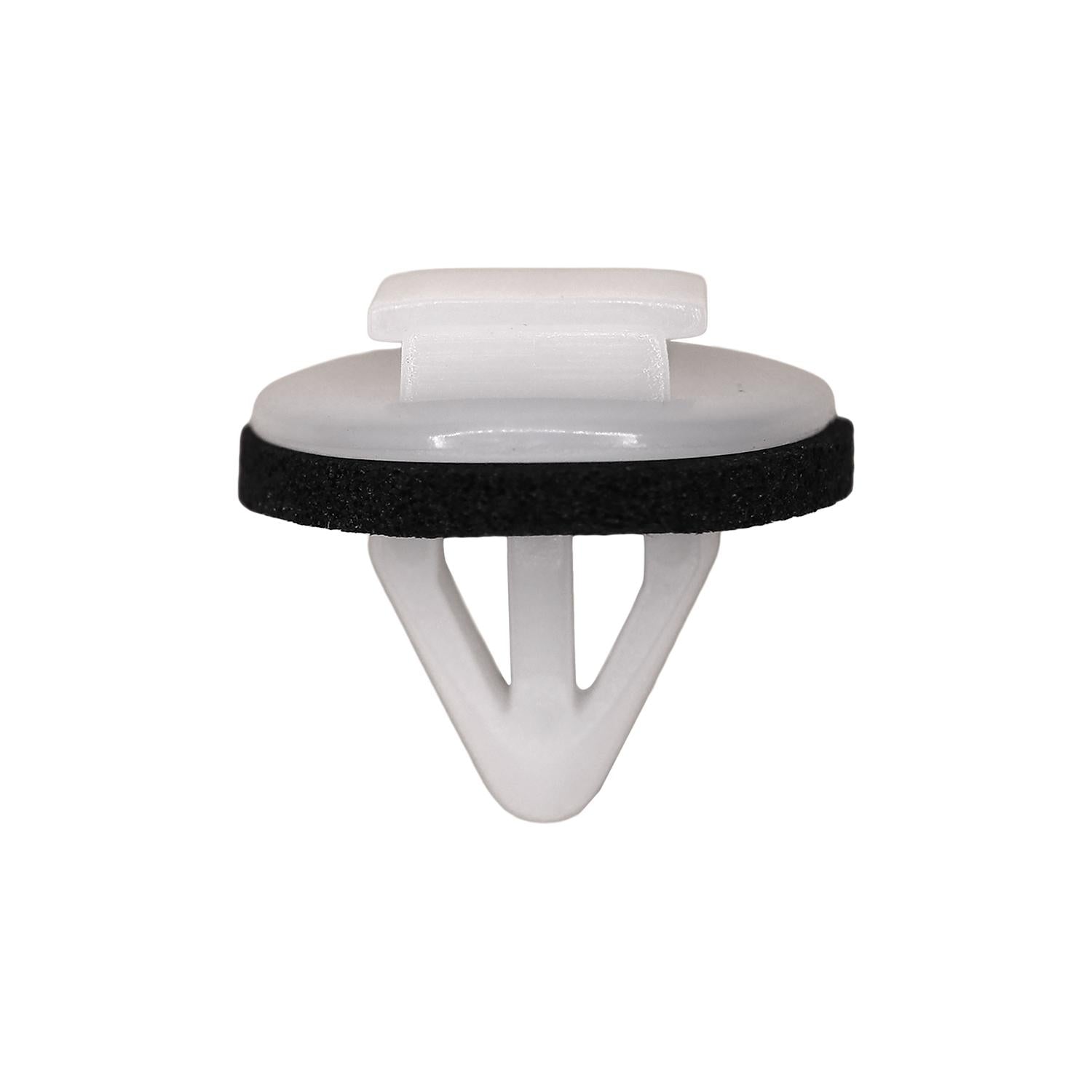 Toyota Moulding Clip with Sealer- White Nylon