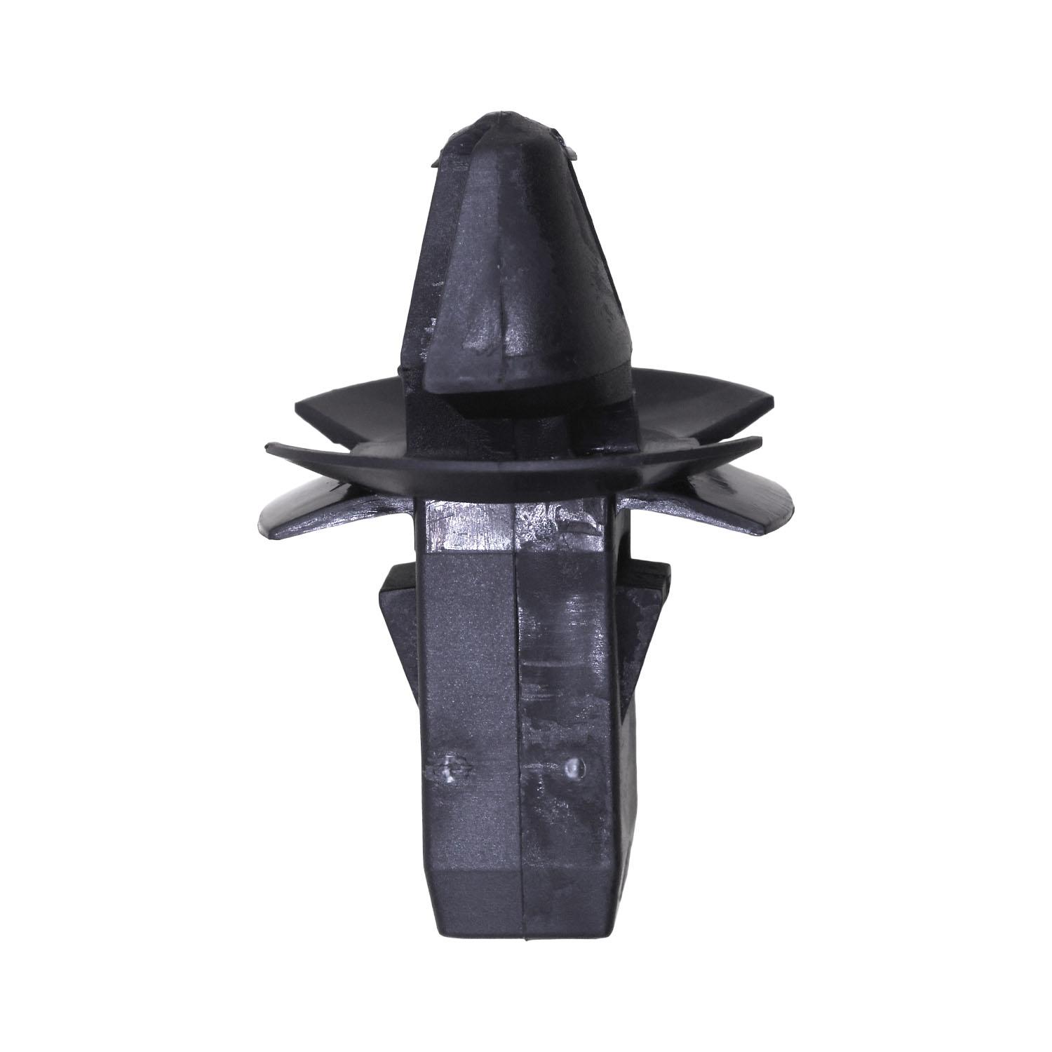 Chrysler Moulding Clip, Black Nylon, 20mm Flange, 13mm Stem, 12mm Length