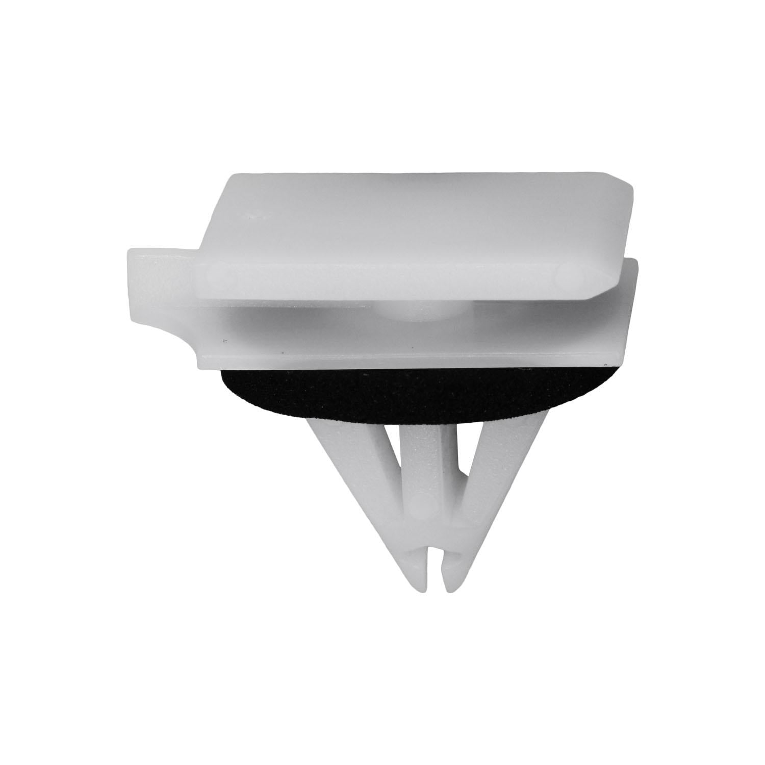 GM Rocker Moulding Clip with Sealer, White Nylon