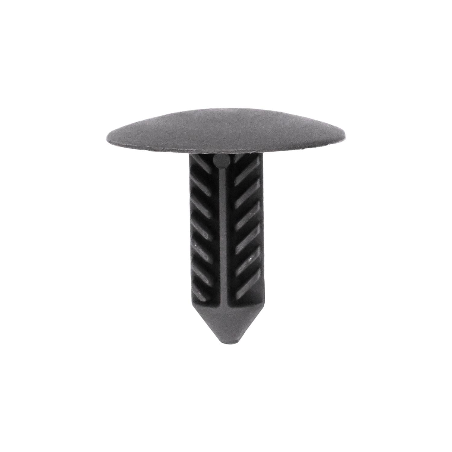 Retainer; Head Diameter : 21mm, Stem Diameter : 7.5mm, Stem Length: 19mm, Gray Nylon