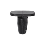 Weatherstrip Retaining Clip; Head Size: 7mm x 12mm, Stem Diameter : 8mm, Stem Length: 9mm, Black Nylon