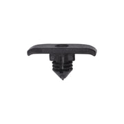 Weatherstrip Retainer; Head Size: 5.5mm x 17mm, Stem Diameter : 5mm, Stem Length: 7mm, Black Nylon