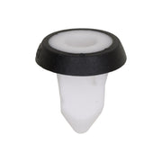 Screw Grommet with Black Rubber Sealer White Nylon