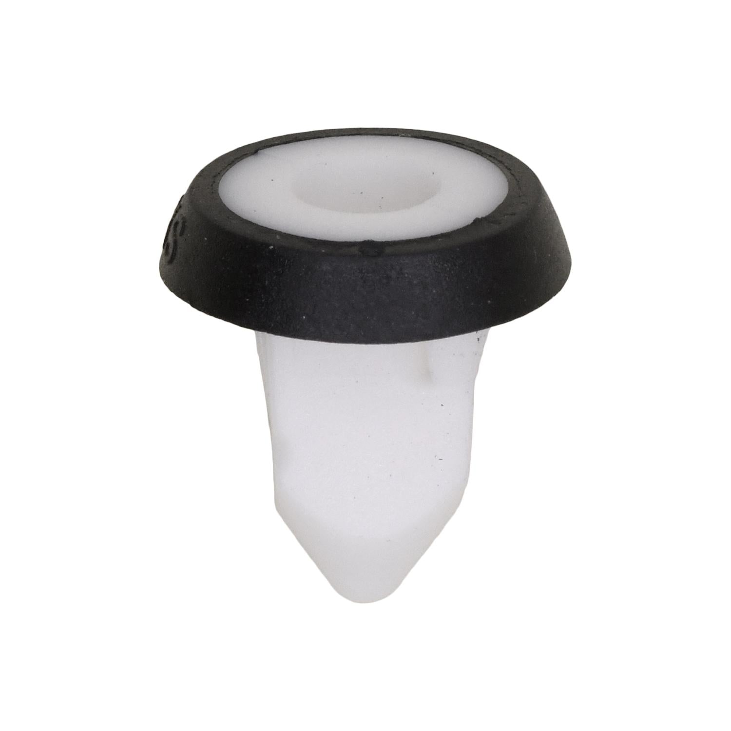 Screw Grommet with Black Rubber Sealer White Nylon