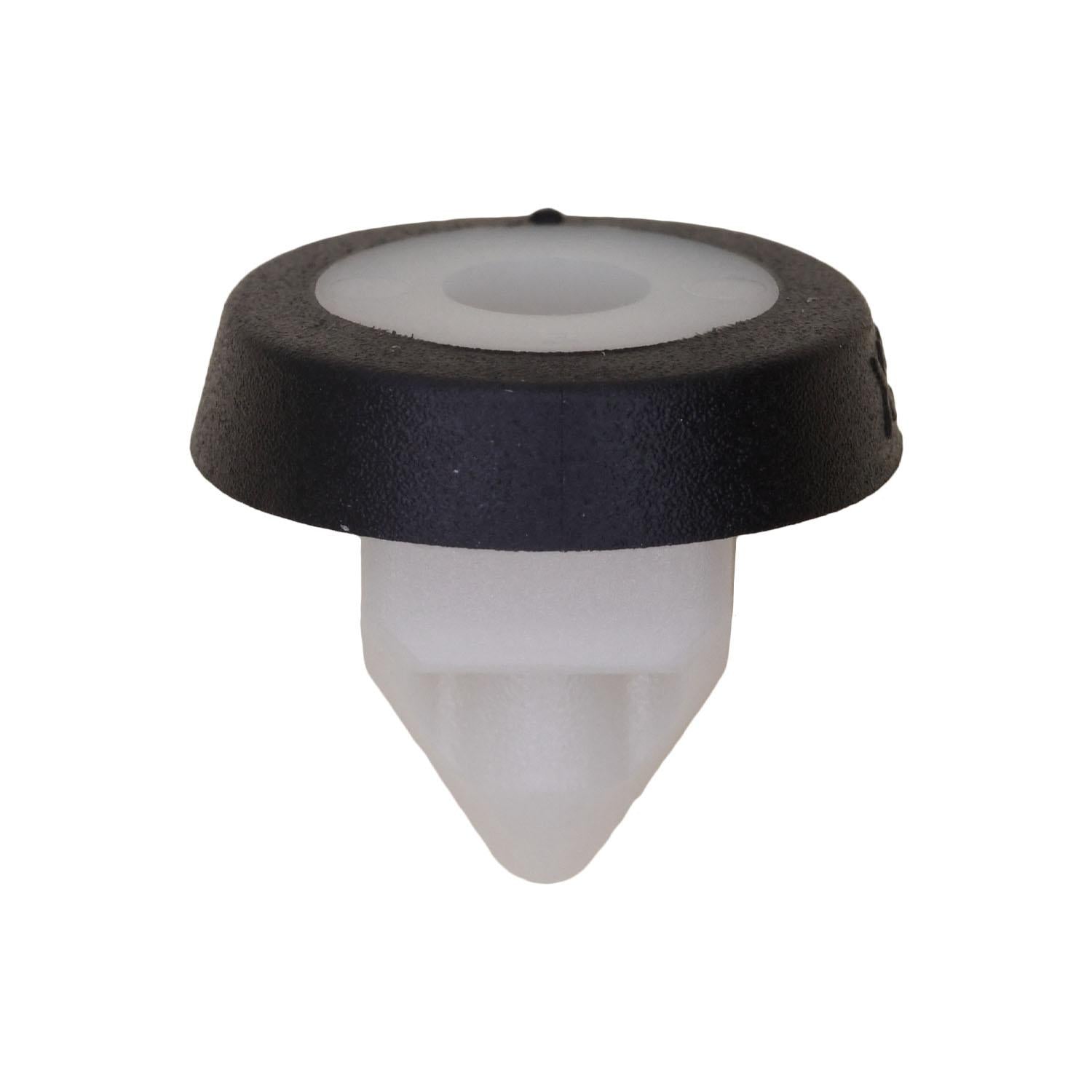 Screw Grommet with Black Rubber Sealer White Nylon