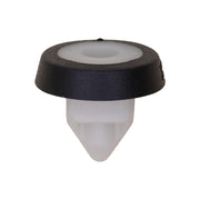 Screw Grommet with Black Rubber Sealer White Nylon