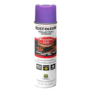 Precision Line Marking Paint, Inverted, Fluorescent Purple, 20 oz