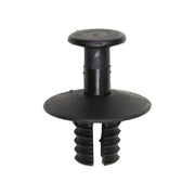 Push-Type Retainer; Head Diameter : 15mm, Stem Length: 8mm, Fits Into 7mm Hole, Black Nylon