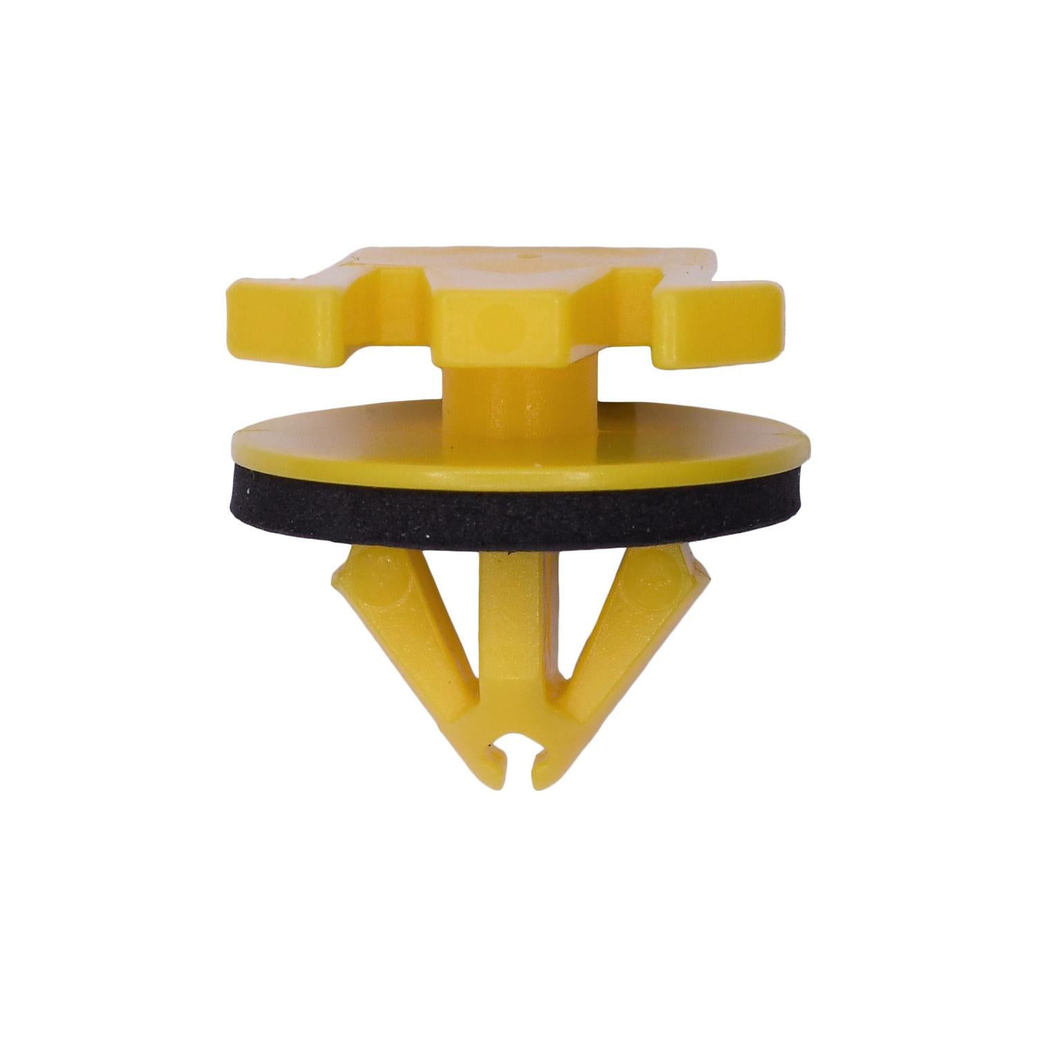 GM Moulding Clip with Sealer, Yellow Nylon